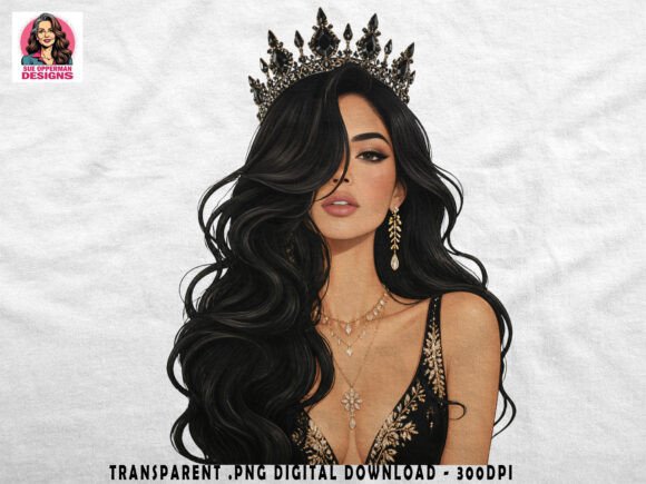 Download Glam Queen Portrait | Luxury PNG - Glam Collection