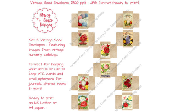 Download Vintage Printable Seed Envelopes Set 2 - Envelopes Collection