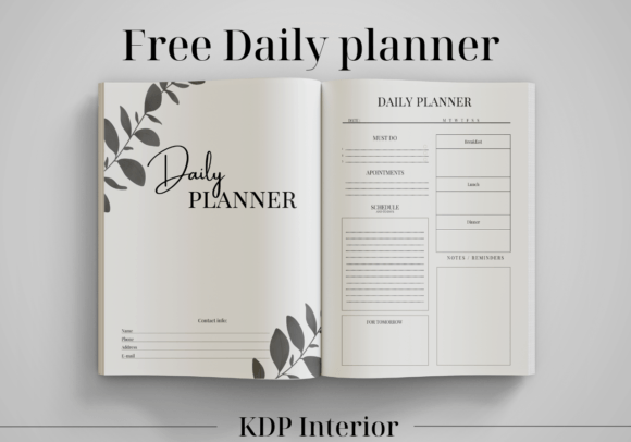 Download Free Daily Planner  - Kdp Interior - Free daily planner Collection