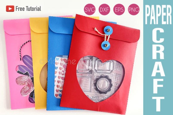 Download String Envelopes | Set of 4 | SVG - Envelopes Collection