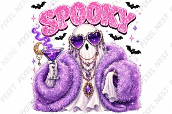 Download Spooky Glam Ghost PNG Design - Glam Collection