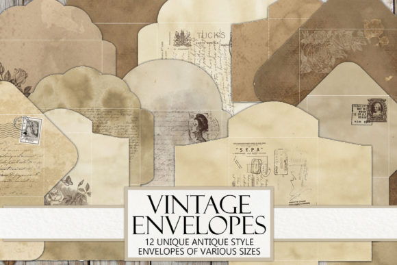 Download Vintage Coffee Stained Envelopes - Envelopes Collection