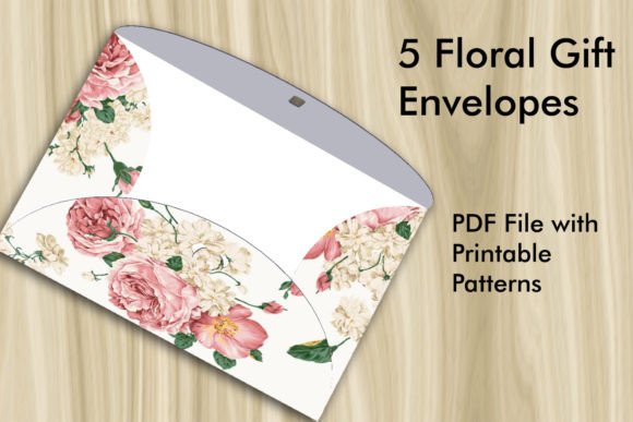 Download 5 Floral Gift Envelopes – PDF Printable - Envelopes Collection