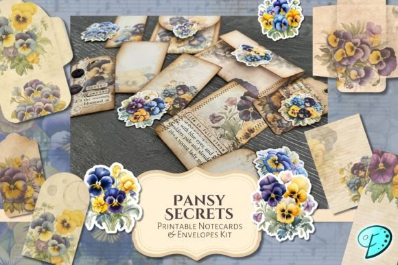 Download Pansy Secrets Notecards and Envelopes - Envelopes Collection