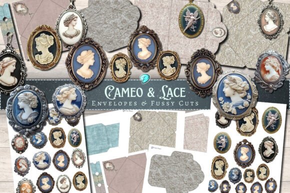 Download Cameo and Lace Envelopes and Fussy Cuts - Envelopes Collection